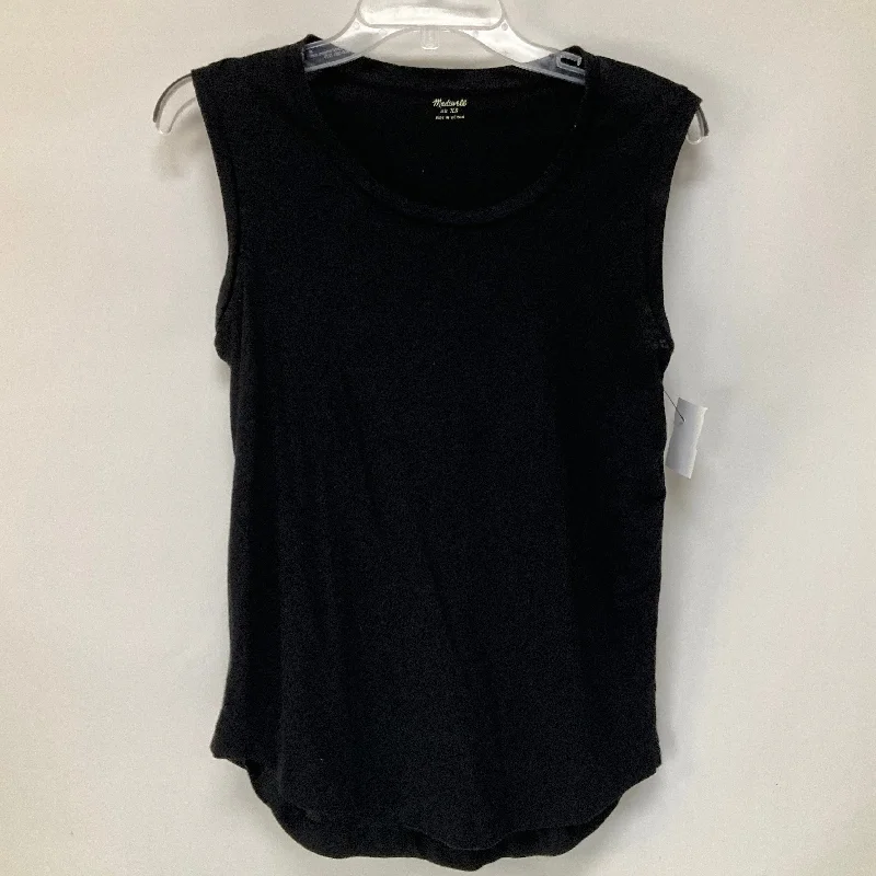 Black Top Sleeveless Basic Madewell, Size Xs