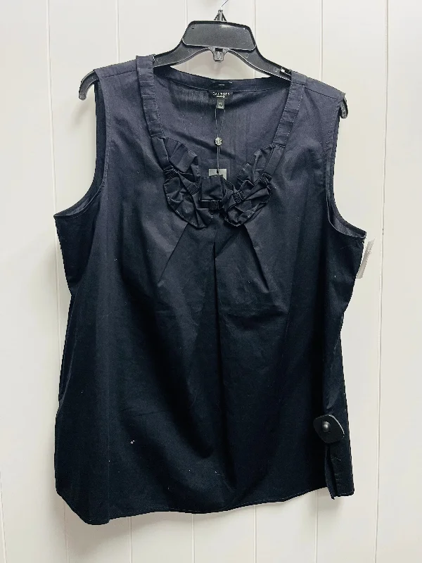 Black Top Sleeveless Talbots, Size Xl