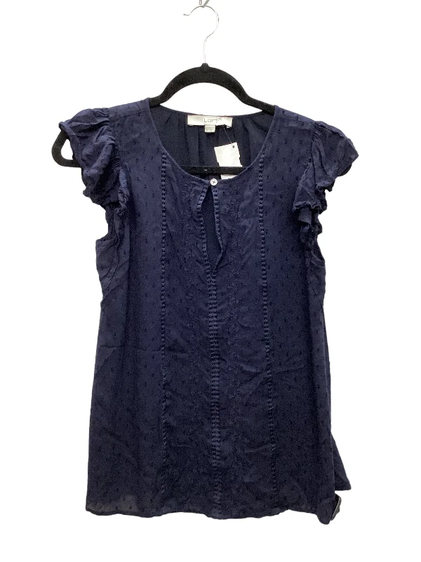 Blue Top Sleeveless Loft, Size Xs