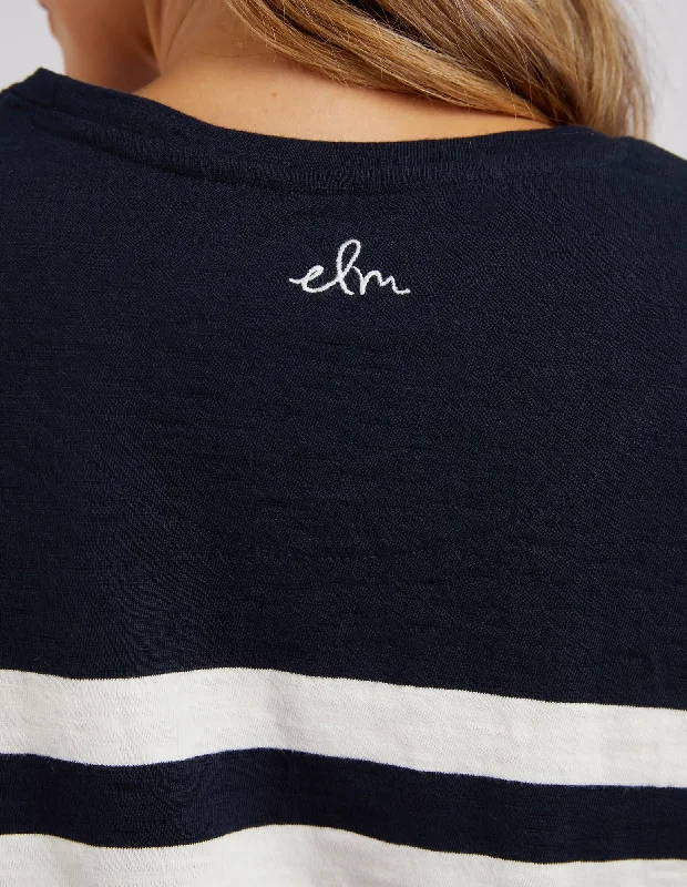 Elm Allegra L/S Tee Navy White