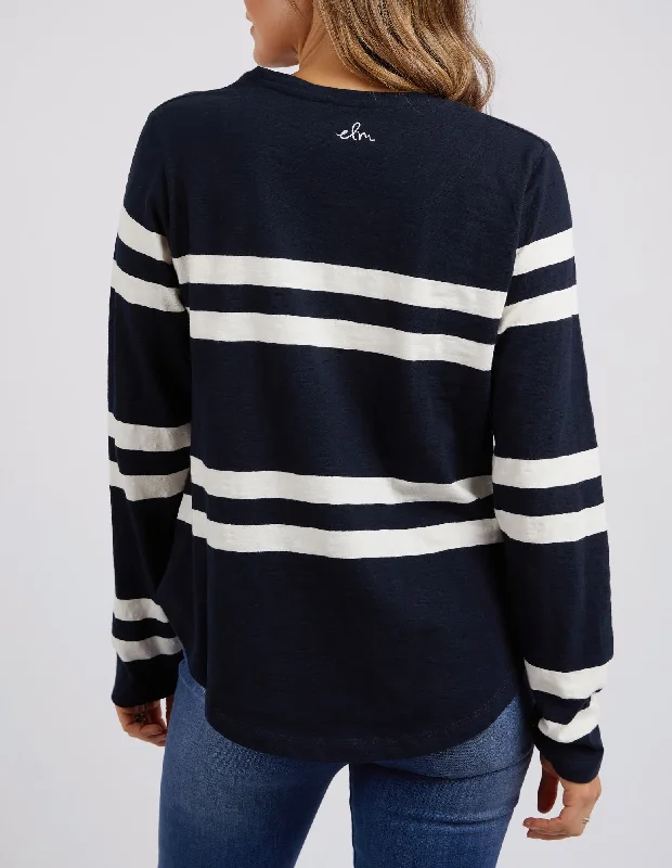 Elm Allegra L/S Tee Navy White