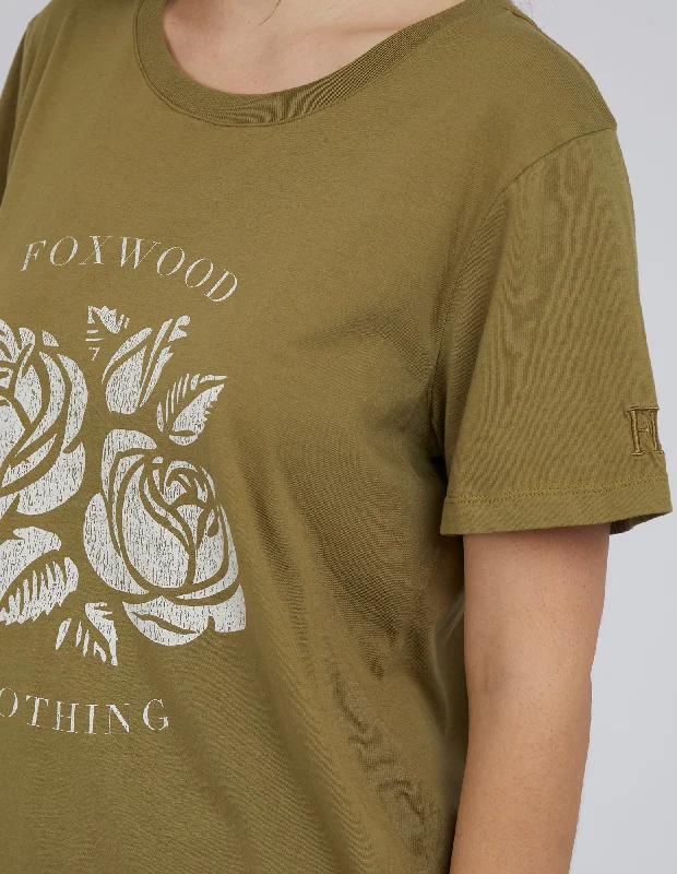 Foxwood Primrose Tee Olive Green