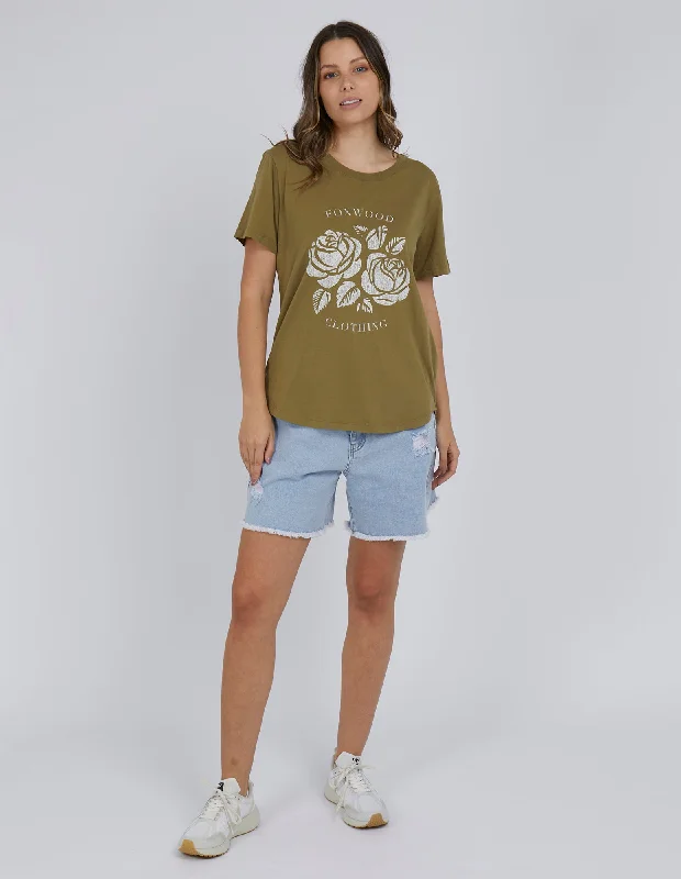 Foxwood Primrose Tee Olive Green