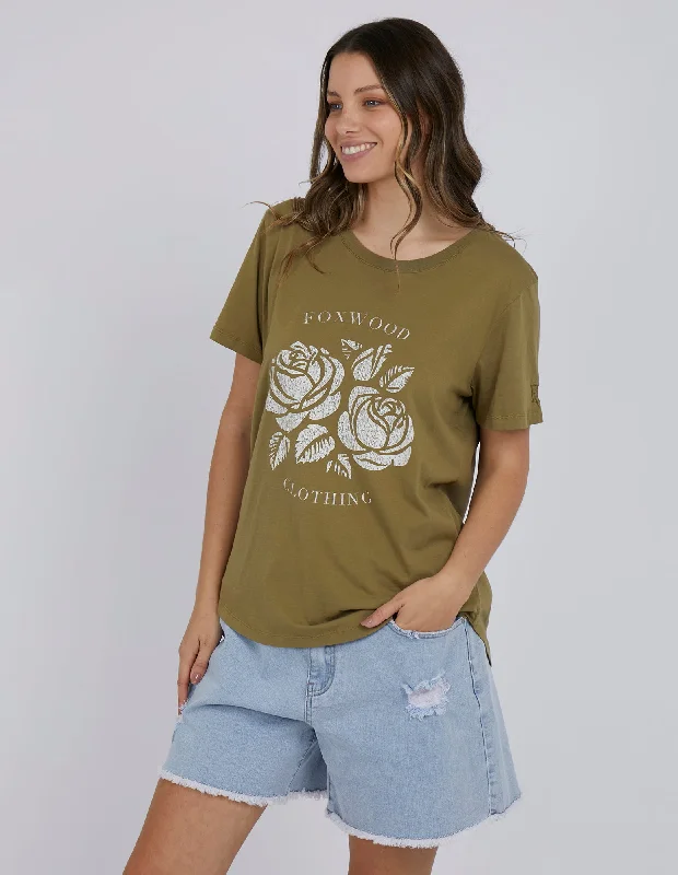 Foxwood Primrose Tee Olive Green