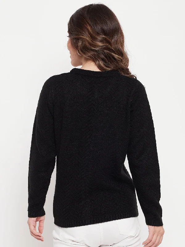 Madame Women Black Cardigan