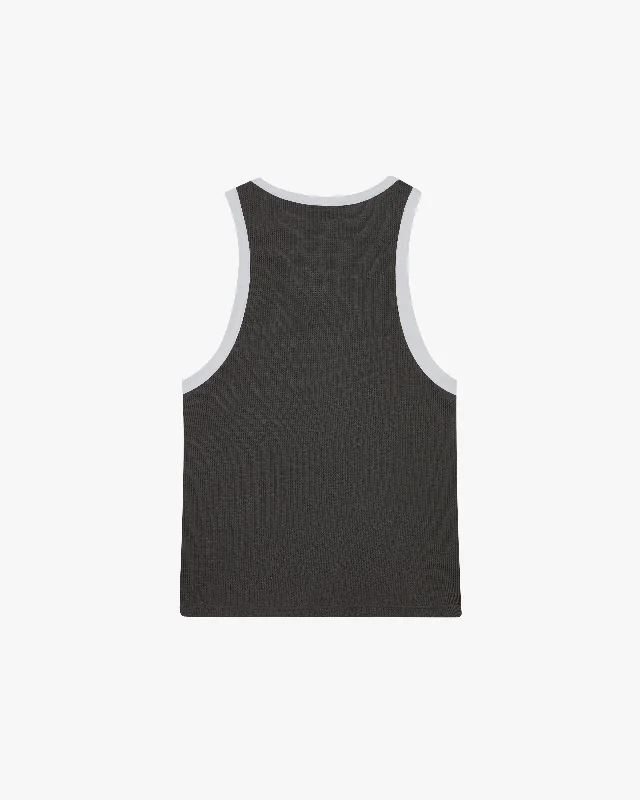 WAFFLE TANK TOP ASH