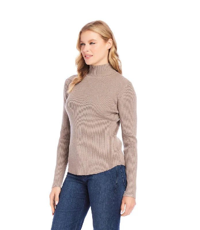 Ribbed Turtleneck Sweater