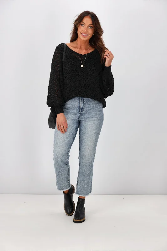 Salty Bright Phoenix Top Black