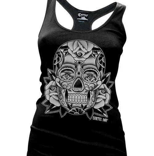 Sugar Skull Women's Racer Back Tank Top