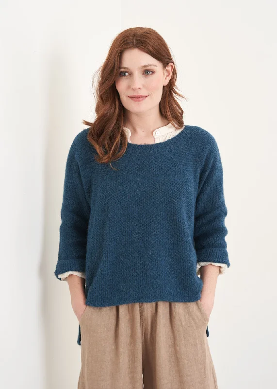 SUZETTE SWING SWEATER - DARK TEAL