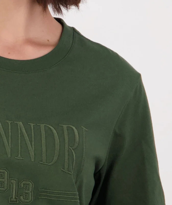 Swanndri Academy Embroided T Shirt Hunter Green