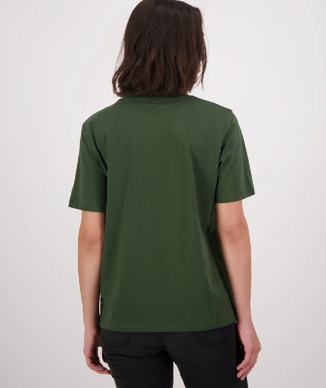 Swanndri Academy Embroided T Shirt Hunter Green