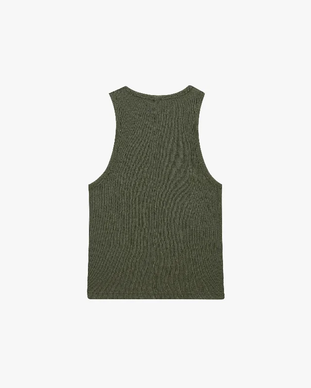 TANK TOP SS24 GREEN/BROWN