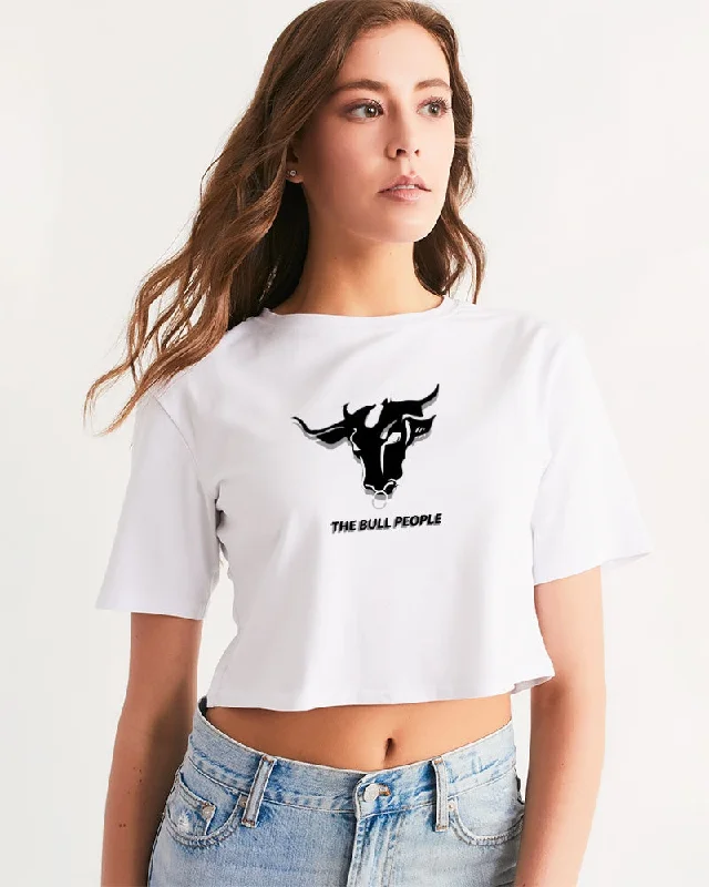 THE WHITE  BULL Women's Cropped Tee