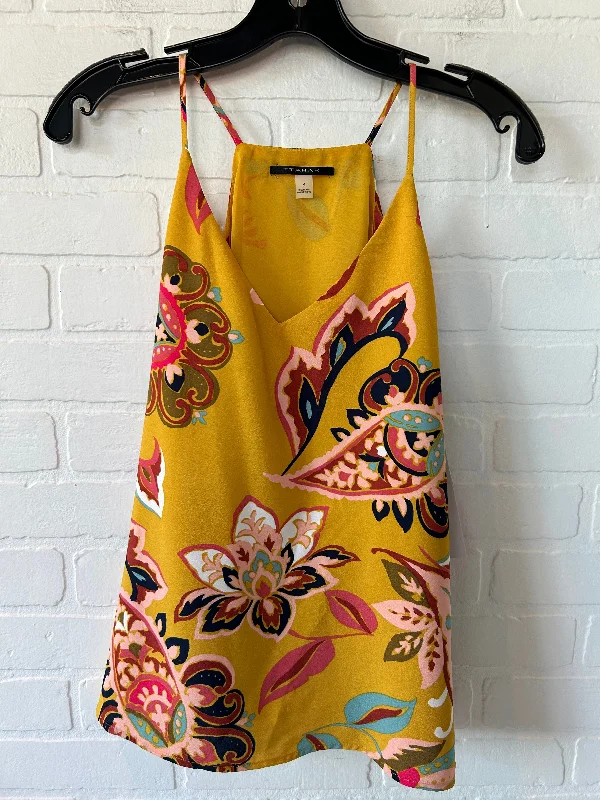 Yellow Top Sleeveless T Tahari, Size S