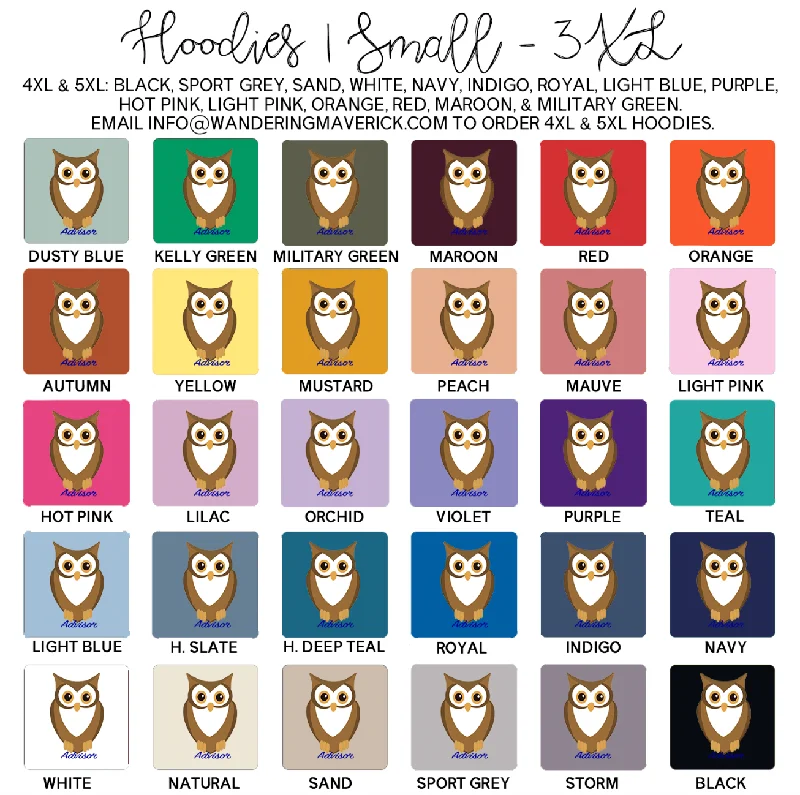 Advisor Owl Hoodie (S-3XL) Unisex - Multiple Colors!