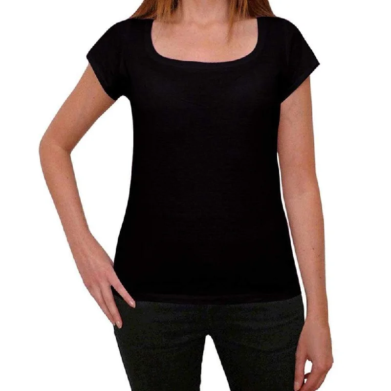 Black Women's Plain T-Shirt Birthday Gift 00520