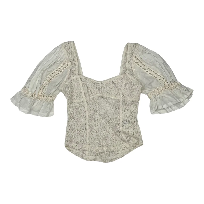 CREAM FREE PEOPLE TOP SS, Size XS