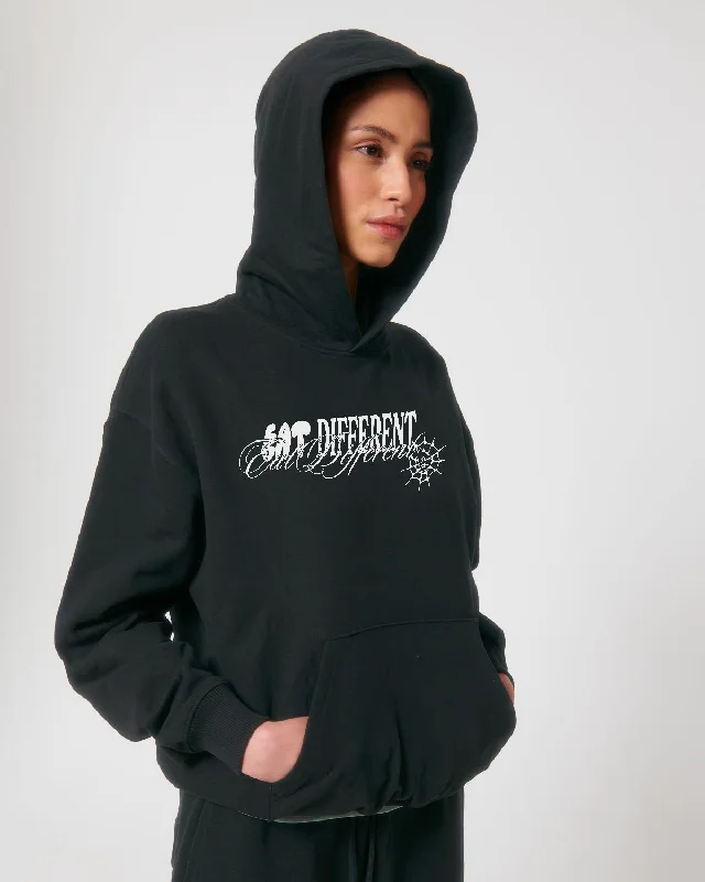 Eat Different Deluxe Organic Box Hoodie - Black