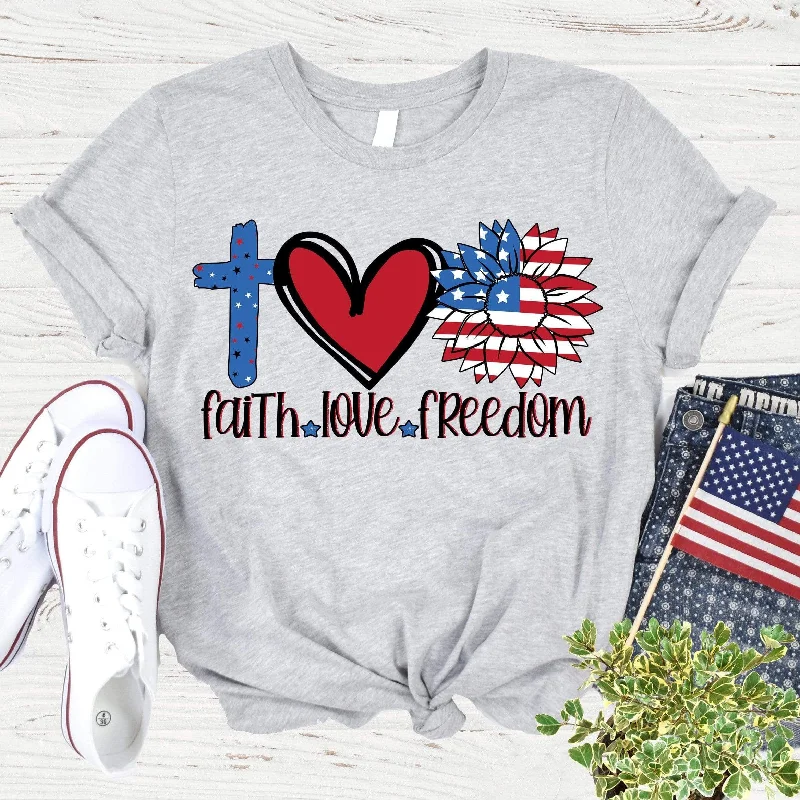 Faith Love Freedom Tee