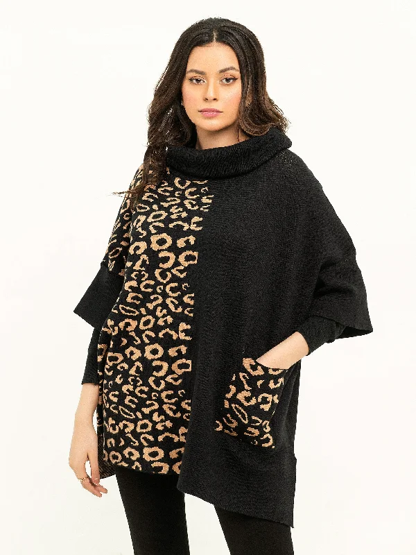 Animal Pattern Batwing Sweater