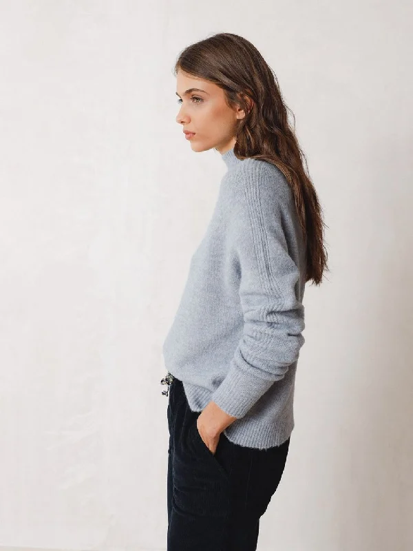 Indi & Cold Mock Neck Sweater