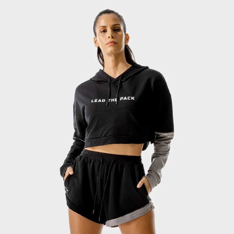 LAB360° Crop Hoodie - Black