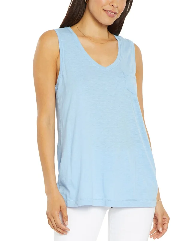 NYDJ Sleeveless Pocket T-Shirt