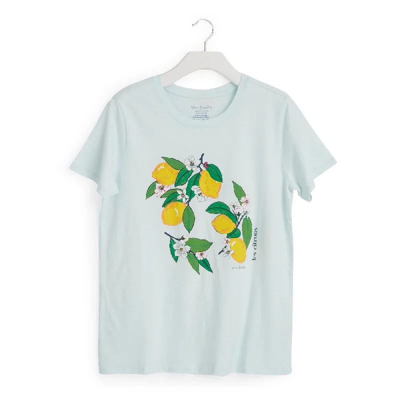 Outlet Cotton Short-Sleeved Graphic T-Shirt