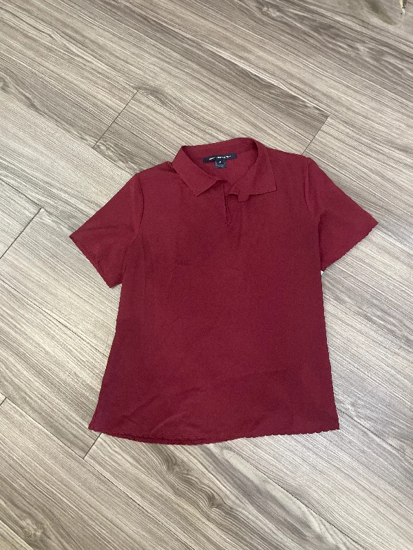 Red Top Short Sleeve French Connection, Size M