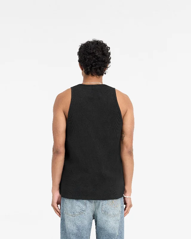 Represent X Duke + Dexter Ribbed Vest - Black