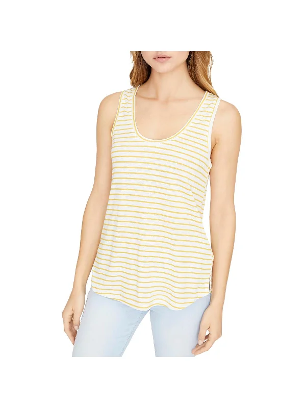 Ruby Womens Linen Striped Tank Top