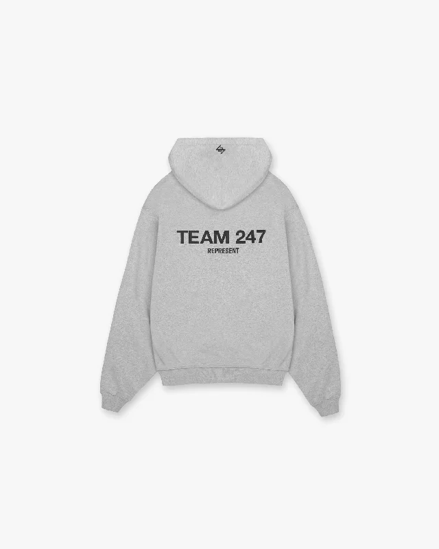 Team 247 Oversized Hoodie - Ash Grey