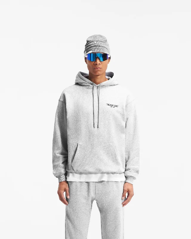 Team 247 Oversized Hoodie - Ash Grey