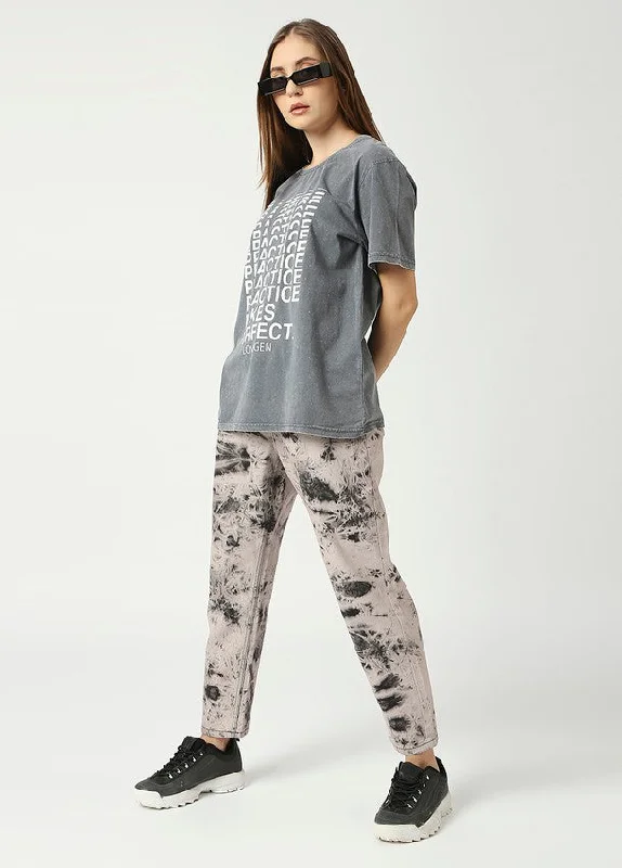 Valencia Black Tie Dye Mom Jeans