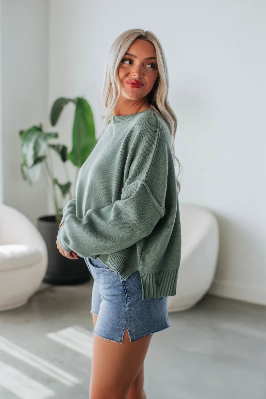 Valentina Sweater - Dark Sage