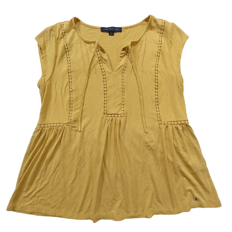 Yellow Top Short Sleeve Tommy Hilfiger, Size M